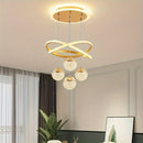 Luces de Techo y Candelabros LED Modernos con Función de Atenuación, Acabado Ceñido y Pulido, Cambio de Color, Ahorro de Energía para Hogares, Bares y Restaurantes