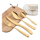 1 Juego De 16 Piezas, Vajilla De Acero Inoxidable, Cubiertos Con Espejo, Juego De Cubiertos Con Tenedor, Cuchara Y Cuchillo, Juego De Vajilla Para El Hogar Y El Hotel, Artículos De Cocina, Artículos De Cocina, Suministros De Cocina