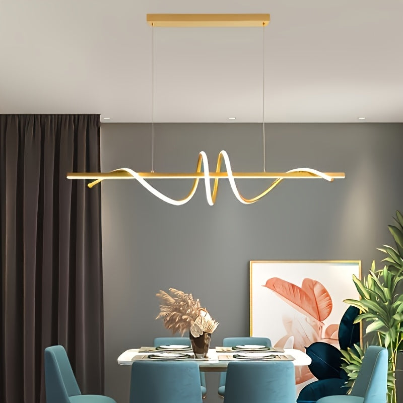 1 pieza de lámpara de techo moderna con espiral LED, ajustable y extraíble para dormitorio, sala de estar, pasillo, enchufada 110V-240V