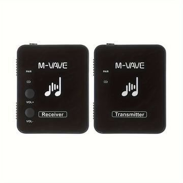 Sistema de Auriculares Inalámbricos M-VAVE WP-10 - 2.4G, Recargable por USB, Baja Latencia, Calidad de Sonido Sin Pérdidas, Grabación Estéreo, Compatible con Hasta 5 Dispositivos
