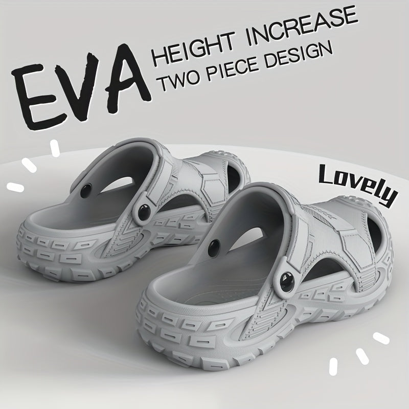 Zuecos de EVA de doble uso para hombre - Sandalias transpirables con agujeros de ventilación, suela antideslizante y diseño ligero para uso interior/exterior en verano, zapatillas de diario, sandalias casuales, ajuste cómodo