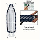 Fundas para Tabla de Planchar Resistente con Relleno Completo y Bordes Elásticos - Accesorio Decorativo Lavable a Máquina Tamaño Estándar (Tabla No Incluida), Funda Moderna, Textura Suave, Duradera, Diseño 2D Plano