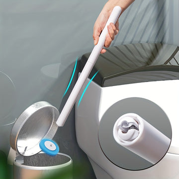 1 Juego de Herramientas de Limpieza de Baño Nuevas, Cepillo de Inodoro, Cepillo de Limpieza de Uso Único, Cabeza de Cepillo, Sin Taladrar, Montaje en Pared con Cepillo de Inodoro Fragante