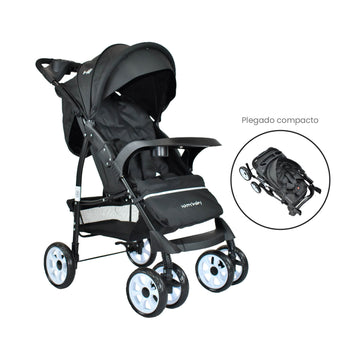 COCHE ESTANDAR  KLAUS HAPPY BABY - NEGRO