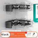 2pcs Estantes de Esquina de Acero Inoxidable para Baño y Cocina - Sin Taladro, Estantes de Almacenamiento Montados en la Pared