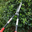 Tijeras de jardinería de alta calidad - Tijeras telescópicas con mango largo que ahorran trabajo, con agarre ergonómico antideslizante para césped, árboles frutales, hierba y ramas altas - Hojas de acero aleado duraderas, tijeras de poda para jardín, her
