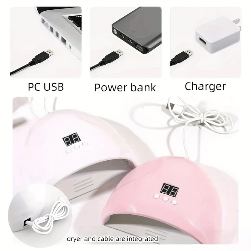 Secador de Uñas Portátil - Alimentado por USB, Ideal para el Cuidado de Manos y Pies – Regalo Perfecto para Mujeres en 5 Ocasiones Especiales (Navidad, Halloween, Pascua, Día de San Valentín, Acción de Gracias)