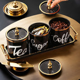 3 piezas/set (1 plato, 3 latas) latas de almacenamiento plástico multifuncionales, latas selladas, para sala, cocina, granos, dulces, galletas, pan, ideales para bodas al aire libre, fiestas, regalos, cumpleaños