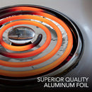 Tapas Redondas para Quemadores de Estufa Eléctrica 5/10/20pcs 20.32cm+5/10/20pcs 15.24cm Forros Desechables de Aluminio para la Parte Superior de la Estufa, para Mantener la Cocina Limpia de Aceite y Goteos de Comida