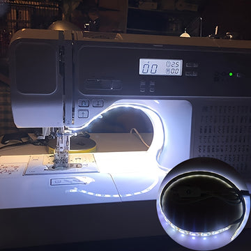 1pc Tira de luz LED regulable al tacto para máquina de coser, alimentada por USB, iluminación de bajo consumo para máquinas estándar, no requiere pilas, material plástico, perfecta para regalos de Navidad, decoración de oficinas, dormitorios, hoteles, fi