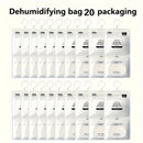 20 unidades Bolsas de Absorbedor de Humedad Colgantes, 56.43oz Desecante - Anti-humedad Armario, Dormitorio y Baño Deshumidificador, Kit de Hogar Eficiente con Gancho Colgante