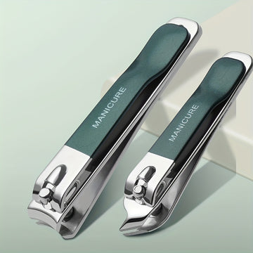 Juego de cuidado de pies de acero inoxidable de 5 piezas con cortauñas, limpiador de uñas de los pies, raspador de pies y lima para pies - Ideal para eliminar piel dura y callos, esenciales para el cuidado de las uñas | Herramientas de acero inoxidable |