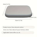 1 cojín ergonómico de espuma con memoria, antideslizante y cómodo para oficina, comedor y estudio, funda de tejido de punto lavable a mano, relleno de poliuretano, ideal para viajes, soporte para el cuello, comodidad para rodillas y piernas, cojín para s