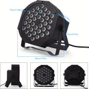 Luz escénica LED RGB YIIXUYO con 36 LED, control remoto y DMX, activación por sonido, modo automático, para bodas, cumpleaños, Navidad, shows musicales y fiestas, luz par LED brillante con cambio de color y efecto estroboscópico