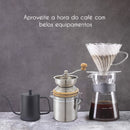 Tetera de acero inoxidable con pico de ganso para café y té - 350 ml, pico de vertido preciso para uso en el hogar y la cocina, ideal para acampar