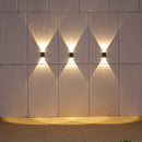Luz solar LED, lámpara de pared para exteriores, luz de control ascendente y descendente para vallas, jardines, calles, balcones, patios, garajes, decoración de pasillos