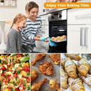 2 piezas de Cesta para Freidora de Aire de Acero Inoxidable, Rejilla Refrescadora 32.51cm x 24.38cm, Placa Metálica para Parrillada BBQ, Suministros y Accesorios de Cocina