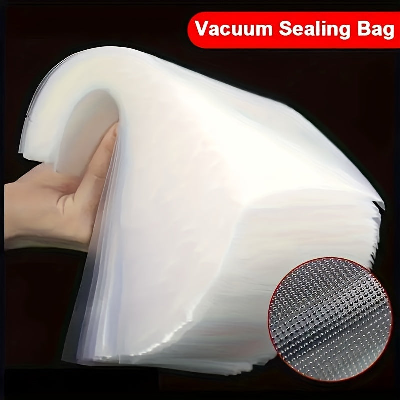 100pcs Bolsas de Sellado al Vacío - Texturizadas, Transparentes para Almacenamiento de Alimentos para Granos, Carne, Frutas y Verduras - Perfectas para la Organización y Conservación de la Cocina