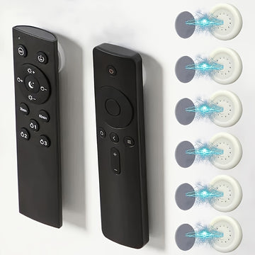 6/10pcs Ganchos Magnéticos Fuertes - Fácil Instalación de Soporte de Control Remoto Montado en la Pared, Organizador Multifuncional para Nevera y Hogar, Adhesivo Sin Taladro, Ideal para Almacenamiento de Enchufes de CA