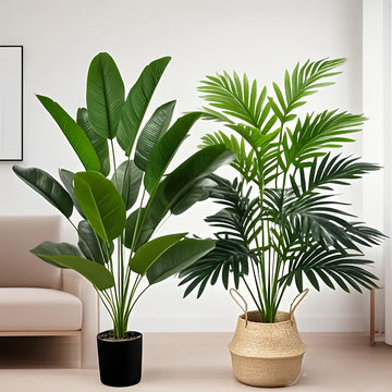 Dos Árboles Artificiales en Colores Atractivos, Plantas Artificiales Resistentes a los Rayos UV Adecuadas para Decoraciones de Primavera / Verano y Día de San Valentín, Hogar, Jardín, Patio y Porche Deco Jardín de Balcón - Plástico, Sin Contenedores