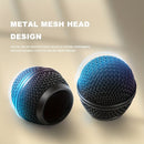 Capuchón de Malla Metálica BOMGE para Shure SM58/BETA58 - Compatible con BLX4, PGX4, QLXD4, SLX4, ULXD4 - Cápsula Profesional en Rojo, Verde, Azul y - Reducción de Ruido & Durabilidad para Estudio, Podcasting y Presentaciones En Vivo - Accesorio Compatib