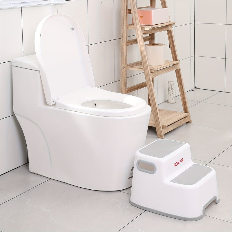 Banco de zapatos de plástico de estilo clásico - Taburete de escalón multiusos para baño, inodoro, aumento de altura - No requiere ensamblaje, no eléctrico, almacenamiento portátil con capacidad de <3.2 pies cúbicos - Artículos esenciales para el hogar