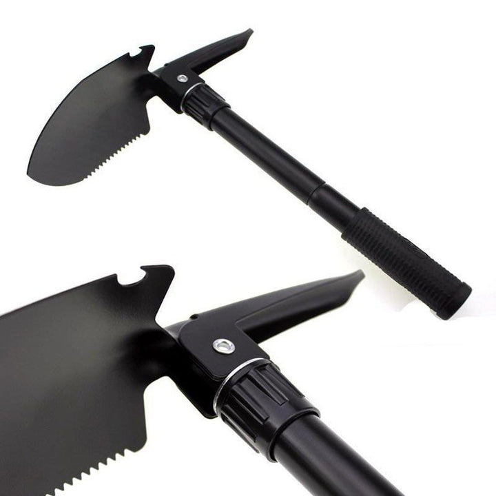 Pala Táctica Plegable Supervivencia Camping 3 En 1 Multiusos + Estuche Nylon RF 268