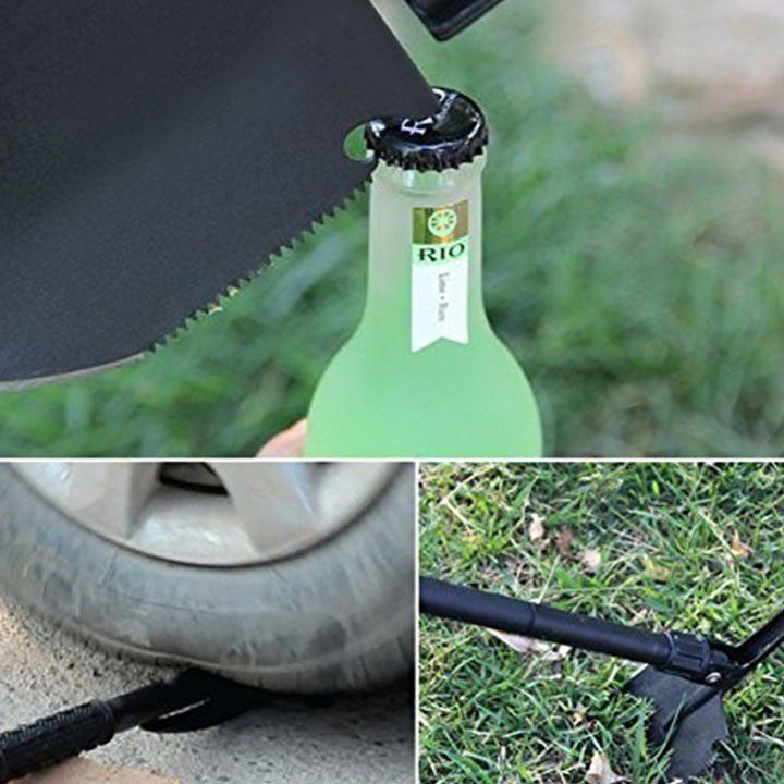 Pala Táctica Plegable Supervivencia Camping 3 En 1 Multiusos + Estuche Nylon RF 268