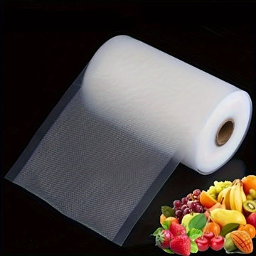 Bolsas de sellado al vacío de PE para almacenamiento de alimentos, de un solo uso, en varios tamaños (11.99/15.01/16.99/19.99/22.0/24.99/27.99 cm de ancho) x 5.0 metros de largo, para conservar la frescura.