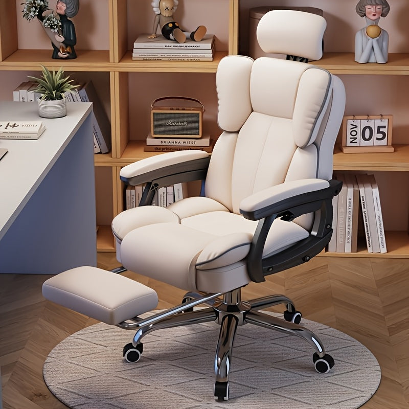 2 colores disponibles, silla de computadora elegante y lujosa, suave y cómoda, ideal para oficina en casa o estudio