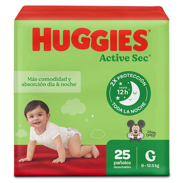 PANAL HUGGIES 25U G 3 ACTIVESEC