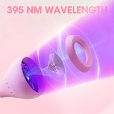 Secadora y pulidora de uñas flexible con cuello de ganso, alimentada por USB - Herramienta fácil de cuidado de uñas para el hogar, sin batería, sin alcohol, perfecta para salón y uso en casa, equipo profesional para manicura, accesorios para uñas con luz