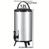 6L/8L/10L, cubo aislante multicolor, ideal para: tiendas, agua caliente, bebidas frías, uso exterior | barbacoa familiar al aire libre | cerveza con hielo en fiestas | dispensador de agua sin electricidad | plegable y gran capacidad con asa