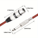 Cable de Audio i-zclive de 6.5mm a XLR, Cable de Audio Macho de 6.35mm a Hembra XLR, Cable de Audio Macho de 6.35mm a Hembra XLR para Micrófono, Cable de Audio XLR de Aleación de Zinc y Aluminio, Cable de Audio Mono de 6.5mm, Cable de Audio para Conectar