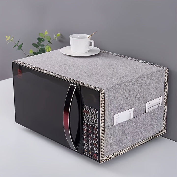 Cubierta Protectora de Poliéster Premium para Microondas - Accesorio de Protección para Electrodomésticos