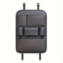 Bolsa de almacenamiento de respaldo de asiento de automóvil Ling Grid 4021, Negro, Sin necesidad de energía, Organizador de vehículo con caja de pañuelos, estante de almacenamiento de respaldo de silla para almacenamiento y organización de garaje y hogar
