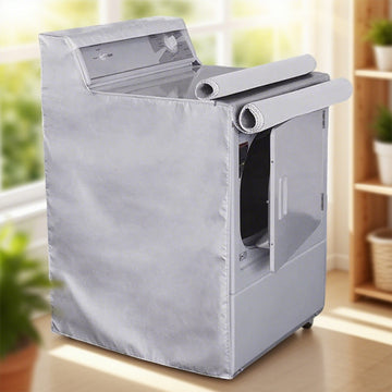 Cubierta de sol para lavadora/secadora, bolsa de almacenamiento a prueba de polvo, protección UV, a prueba de humedad y hongos, adecuada para uso tanto al aire libre como en interiores, estilo de apertura superior/frente.