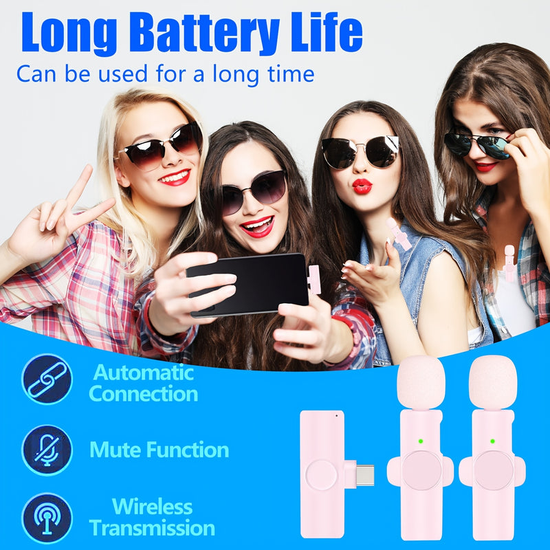 Microfono Omnidireccional sin varillas para Smartphones y Portátiles - USB-C, Plug & Play, Baja Latencia, Reducción de Ruido, Diseño Compacto con Clip para Entrevistas, Podcasting y Streaming | Equipo Versátil para Audio