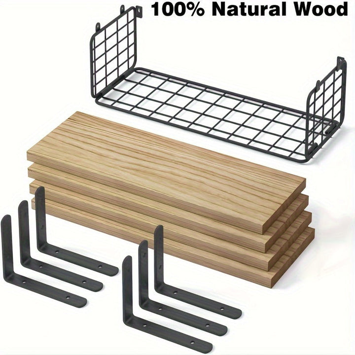 Soporte De Madera Retro Para Pared De Baño, Estante De Pared, Decoración Estética De La Habitación, Decoración Del Hogar, 1 Ud.