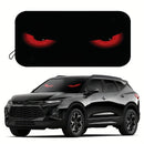 Visera Plegable para Parabrisas con Bloqueo de Rayos UV y Protección Solar Roja - Mantiene el Vehículo Fresco en Conducciones Playa y Litoral, Adecuada para Coches, SUVs, Sedanes, Camiones - Accesorio Elegante para Interiores Automotrices, Cierre Fácil d