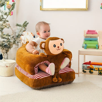 Un sillón de animal para jóvenes con asiento - suave, acolchado y colorido, incluyendo un animal de peluche, adecuado para un sillón alto para jóvenes, respaldo de sofá para jóvenes y práctica de sentarse para aprender.