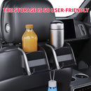 Caixa de almacenamiento trasera para asiento del coche con portavasos - caja de almacenamiento con ganchos multifuncionales, colección completa para bebidas/deslizadores/paños adecuada para la mayoría de modelos de automóviles