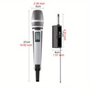 Microfono sin varillas G-MARK SKM9000 Profesional UHF con Frecuencia Ajustable y Carcasa Metálica para Eventos, Enseñanza y Bodas
