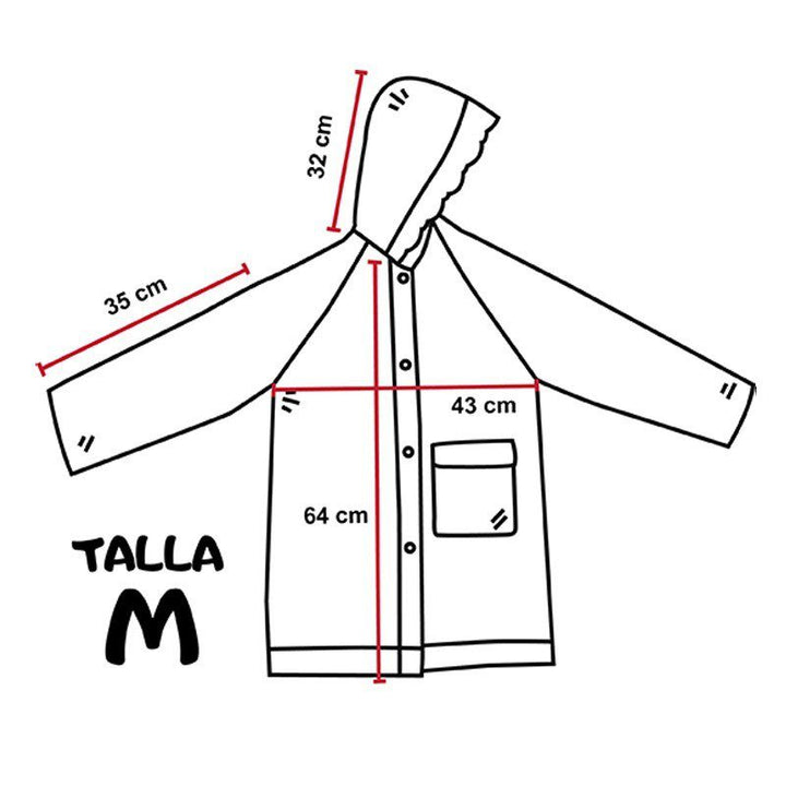 Combo Impermeables Niños Spider man + Sombrilla + Silbato + Estuche GRATIS!