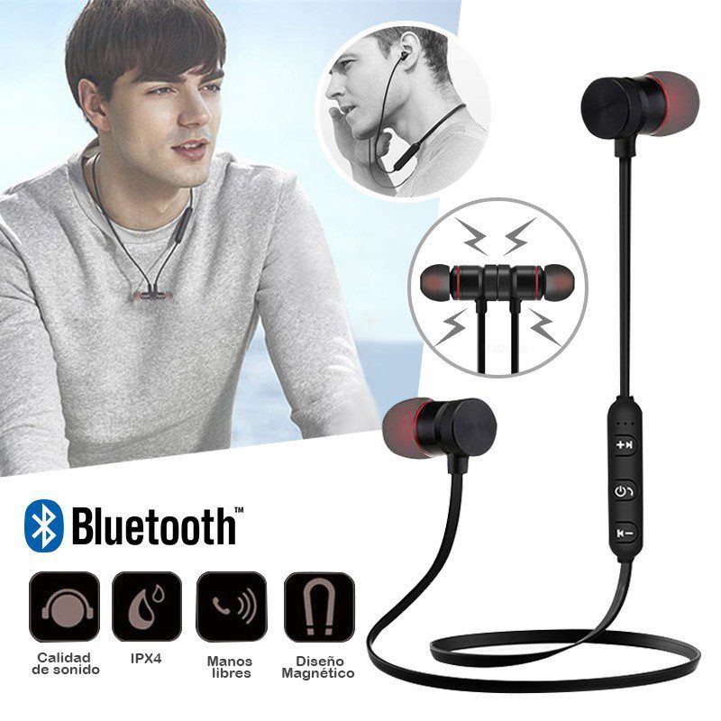 Audífonos Deportivos Bluetooth Magnéticos Manos Libres RF M9