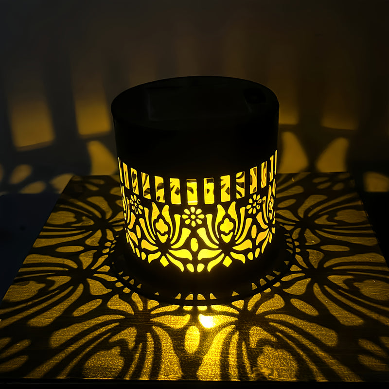 2 piezas, lámpara de pared solar nueva con luz y sombra para cercas exteriores, lámpara decorativa LED cálida, iluminación exterior para patios, jardines, terrazas, escalones, pasillos, sin cableado, regalo ambiental para paisajes