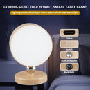 1pc Lámpara de Pared LED Moderna Regulable, Luz de Noche Giratoria 360° para Cama de Madera, Nueva Fuente Dual Delantera y Trasera, Función Táctil, Diseño Magnético, Batería de Litio Recargable Incorporada, Superficie Metálica Pulida, Incluye USB, Adecua