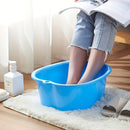 Baño de pies con función de masaje reforzada, baño de pies en forma de manzana, cubo de baño de pies para relajación, adecuado para spa en casa, puntos de masaje integrados y asa.