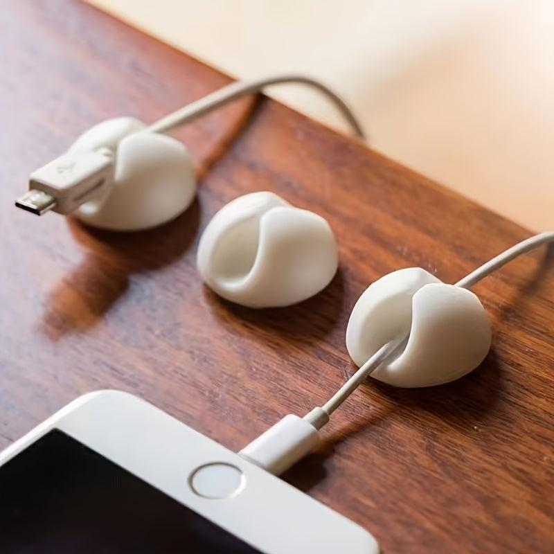 Organizador de Cables de Escritorio 1pc - Gestión Versátil de Cables para Carga, Datos y Auriculares - No Necesita Energía, Diseño Independiente, Organizador de Compartimentos para Escritorio y Almacenamiento en Casa