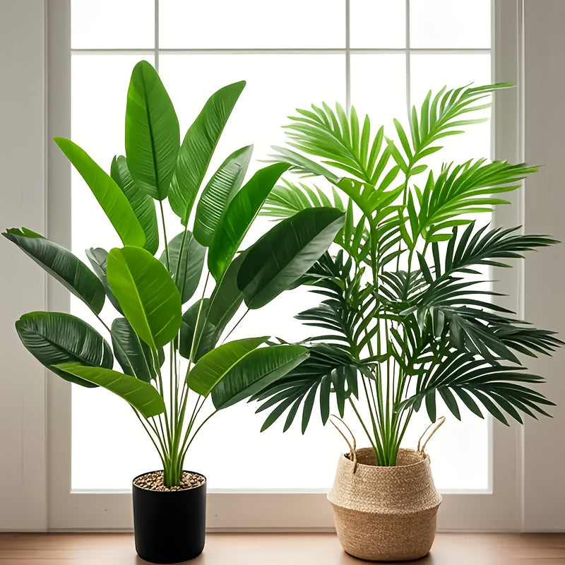 Dos Árboles Artificiales en Colores Atractivos, Plantas Artificiales Resistentes a los Rayos UV Adecuadas para Decoraciones de Primavera / Verano y Día de San Valentín, Hogar, Jardín, Patio y Porche Deco Jardín de Balcón - Plástico, Sin Contenedores